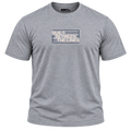 BBTL Flagship heather grey tee — front ghost mannequin